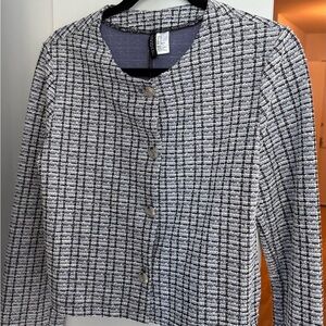 H&M Monochrome Textured Jacket